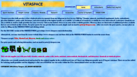 What Vitaspace.com website looked like in 2019 (4 years ago)