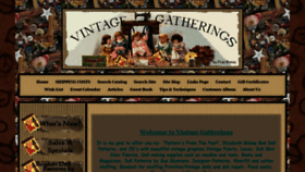 What Vintagegatherings.com website looked like in 2019 (4 years ago)