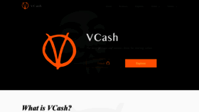 What V.cash website looked like in 2019 (4 years ago)