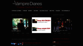 What Vampirediaries.pl website looked like in 2019 (4 years ago)