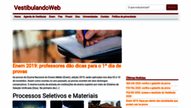 What Vestibulandoweb.com.br website looked like in 2019 (4 years ago)