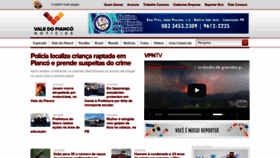 What Valedopianconoticias.com.br website looked like in 2019 (4 years ago)