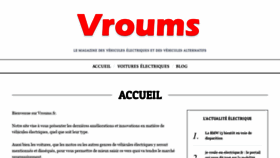 What Vroums.fr website looked like in 2019 (4 years ago)