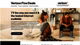 What Verizoninternet.com website looked like in 2019 (4 years ago)