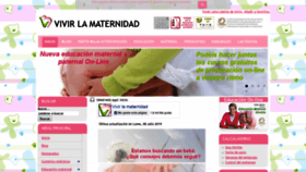 What Vivirlamaternidad.com website looked like in 2019 (4 years ago)