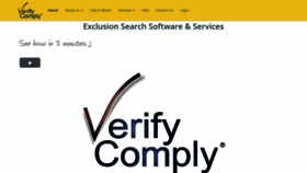 What Verifycomply.com website looked like in 2019 (4 years ago)