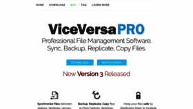 What Viceversa.pro website looked like in 2019 (4 years ago)