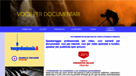 What Voceprofessionale.it website looked like in 2019 (4 years ago)