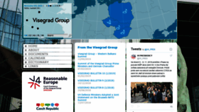 What Visegradgroup.eu website looked like in 2019 (4 years ago)