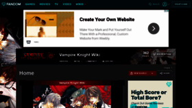 What Vampireknight.fandom.com website looked like in 2019 (4 years ago)