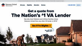 What Veteransunited.com website looked like in 2019 (4 years ago)