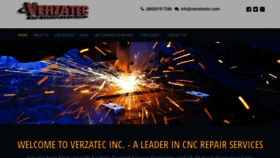 What Verzatecinc.com website looked like in 2019 (4 years ago)
