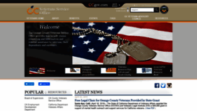 What Veterans.ocgov.com website looked like in 2019 (4 years ago)
