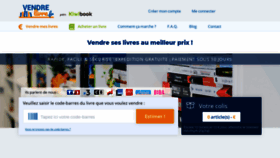 What Vendre-livre.fr website looked like in 2019 (4 years ago)