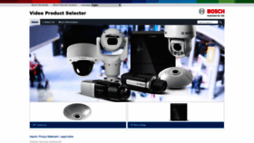 What Videoselector.boschsecurity.com website looked like in 2019 (4 years ago)