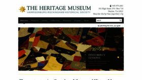 What Valleyheritagemuseum.org website looked like in 2019 (4 years ago)