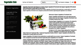 What Vegetableofthemonthclub.org website looked like in 2019 (4 years ago)