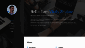 What Vitalyzhukov.ru website looked like in 2019 (4 years ago)