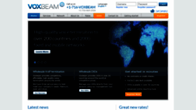 What Voxbeam.com website looked like in 2019 (4 years ago)