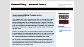 What Vardenafil20mg.com website looked like in 2019 (4 years ago)
