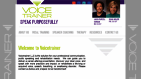 What Voicetrainer.com website looked like in 2019 (4 years ago)