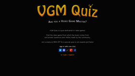 What Vgm-quiz.com website looked like in 2019 (4 years ago)