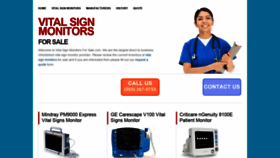 What Vitalsignmonitorsforsale.com website looked like in 2019 (4 years ago)