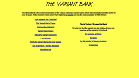 What Variantbank.org website looked like in 2019 (4 years ago)