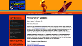 What Venturasurflesson.com website looked like in 2019 (4 years ago)