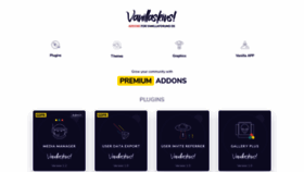What Vanillaskins.com website looked like in 2019 (4 years ago)