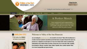 What Valleyofthesunhomecare.com website looked like in 2019 (4 years ago)