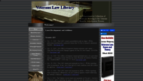 What Veteranslawlibrary.com website looked like in 2019 (4 years ago)