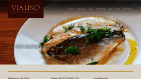 What Viaunorestaurant.com website looked like in 2019 (4 years ago)