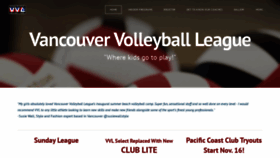 What Vancouvervolleyballleague.com website looked like in 2019 (4 years ago)
