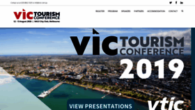 What Victourismconference.com.au website looked like in 2019 (4 years ago)
