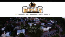 What Villageofripley.com website looked like in 2019 (4 years ago)