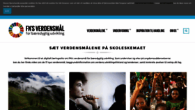 What Verdensmaalene.dk website looked like in 2019 (4 years ago)