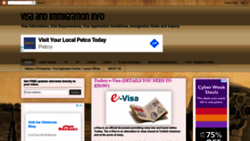 What Visaandimmigrationinfo.com website looked like in 2019 (4 years ago)
