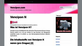 What Vencipon.com website looked like in 2019 (4 years ago)