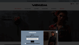 What Vekem.com website looked like in 2019 (4 years ago)