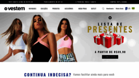 What Vestem.com website looked like in 2019 (4 years ago)