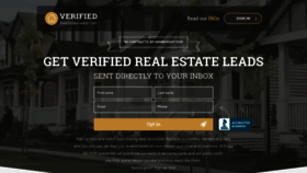 What Verifiedrealestateleads.com website looked like in 2019 (4 years ago)