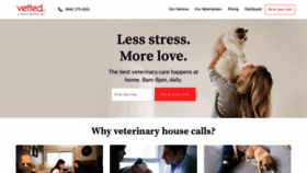 What Vettedpetcare.com website looked like in 2019 (4 years ago)