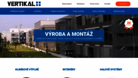 What Vertikalplus.cz website looked like in 2019 (4 years ago)