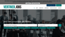 What Vertrieb.jobs website looked like in 2019 (4 years ago)