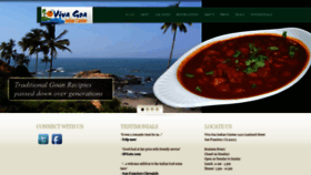 What Vivagoaindiancuisine.com website looked like in 2019 (4 years ago)