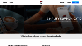 What Veda-app.com website looked like in 2019 (4 years ago)