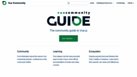 What Vue-community.org website looked like in 2019 (4 years ago)