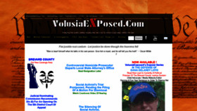What Volusiaexposed.com website looked like in 2019 (4 years ago)