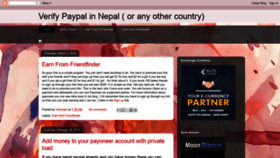 What Verifypaypalnepal.blogspot.com website looked like in 2019 (4 years ago)